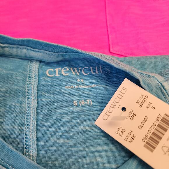 Crewcuts Pink and Blue Short Sleeve Tee Shirts Size Small NWT - Picture 3 of 10